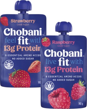 Chobani-Fit-Protein-Yoghurt-Pouch-140g on sale