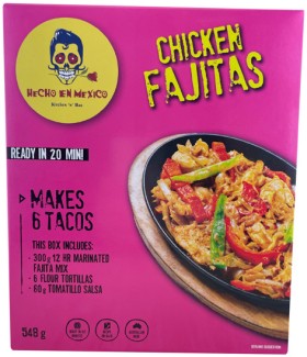 NEW-Hecho-En-Mexico-Chicken-Fajita-Kit-548g on sale