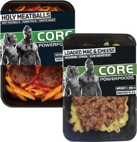 Core-Powerfoods-Frozen-Meal-350g on sale