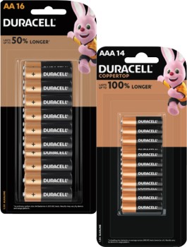 Duracell-Coppertop-Batteries-AA-16-Pack-or-AAA-14-Pack on sale