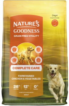 NEW-Natures-Goodness-Complete-Care-Adult-Dry-Dog-Food-3kg on sale
