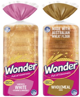 Wonder+White+or+Wholemeal+Bread+680-700g+Selected+Varieties