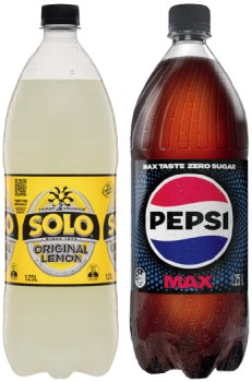 Pepsi+or+Solo+1.25+Litre+Selected+Varieties