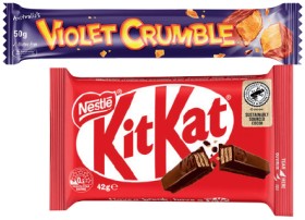 Nestl%26eacute%3B+Medium+Bars+35%E2%80%9150g%2C+Smarties+or+Violet+Crumble+50g+Selected+Varieties
