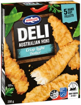 Birds-Eye-Deli-Fish-Fillets-250g-Selected-Varieties on sale