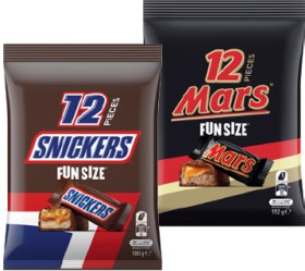 Mars%2C+Snickers+or+M%26amp%3BM%26rsquo%3Bs+Fun+Size+Pack+132-192g+Selected+Varieties