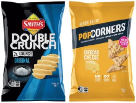 Smiths-Double-Crunch-Chips-150g-PopCorners-130g-Sunbites-Grain-Waves-170g-or-Simply-Potato-Chips-120g-Selected-Varieties on sale