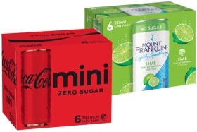 CocaCola-Sprite-Fanta-Mount-Franklin-or-Deep-Spring-6x250mL-Selected-Varieties on sale