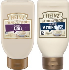 Heinz-Seriously-Good-Aioli-Mayonnaise-or-Tartare-295mL-Selected-Varieties on sale