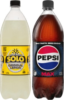 Pepsi+or+Solo+1.25+Litre+Selected+Varieties