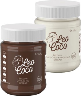 NEW+Leo+Coco+Hazelnut+Chocolate+Spread+325g+Selected+Varieties