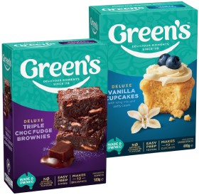 Greens-Baking-Mix-380-630g-Selected-Varieties on sale