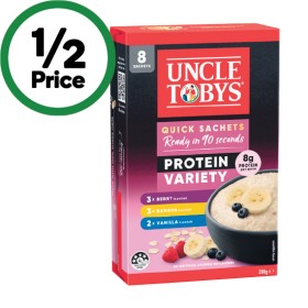 Uncle-Tobys-Milo-or-Protein-Variety-Oats-Sachets-280g-Pk-8 on sale