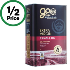 Good-Earth-Oils-Extra-Virgin-Canola-Oil-4-Litres on sale