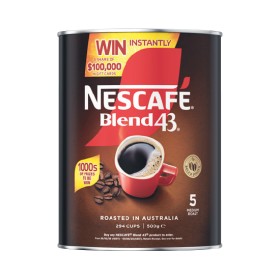 Nescafe+Blend+43+Coffee+500g+or+Nescafe+Gold+Coffee+400g