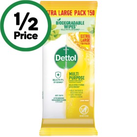 Dettol-Multipurpose-Cleaning-Wipes-Pk-150 on sale