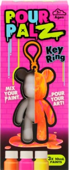 Pour-PalZ-Mini-Paint-Bear-Keyring-Assorted on sale