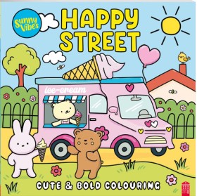 Sunny-Vibes-Happy-Street-Cute-Bold-Colouring-Book on sale