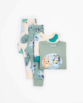 Bluey+2+Pack+Pyjamas+-+Green