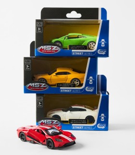 Metal+Speed+Zone+%28MSZ%29+Die+Cast+Metal+Street+Series+Scale+Model+Car+-+Assorted