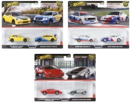 2+Pack+Hot+Wheels+Premium+Car+Culture+Real+Riders+Vehicle+-+Assorted