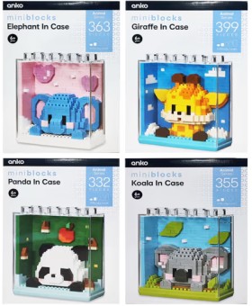 Mini+Blocks+Animal+Series+Set+-+Assorted