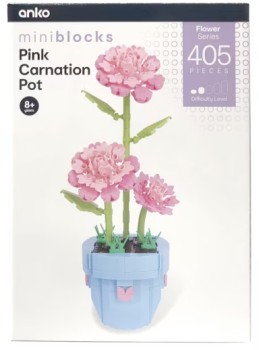405+Pieces+Mini+Blocks+Flower+Series%3A+Pink+Carnation+Pot