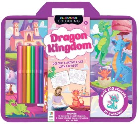 Kaleidoscope+Colouring%3A+Dragon+Kingdom+Colour+and+Activity+Set+with+Lap+Desk+-+Book