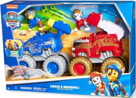PAW-Patrol-Rescue-Wheels-Chase-Marshall-Metallic-Team-Pack on sale