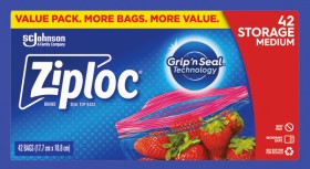 Ziploc-Medium-Resealable-Storage-Bag-42-Pack on sale