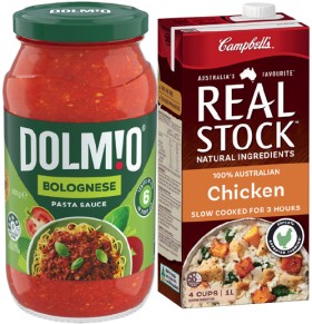 Campbells-Real-Stock-1-Litre-or-Dolmio-Pasta-Sauce-490500g-Selected-Varieties on sale