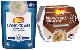 SunRice-90-Seconds-Microwave-Rice-240-250g-or-Quick-Cups-2x125g-Selected-Varieties on sale