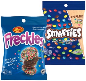 Nestl%26eacute%3B+Smarties%2C+Allen%26rsquo%3Bs+Freckles+or+Jaffas+Share+Pack+160g