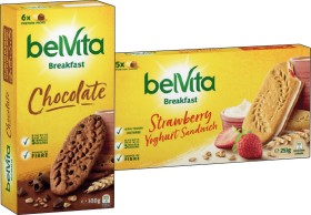 BelVita+Breakfast+Biscuits+300g+or+Strawberry+Yoghurt+Sandwich+253g+Selected+Varieties