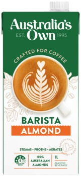Australia%26rsquo%3Bs+Own+Barista+Almond%2C+Oat+or+Macadamia+Milk+1+Litre