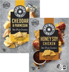 Red-Rock-Deli-Style-Crackers-135g on sale
