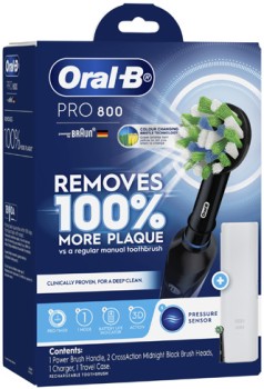 Oral-B-Pro-800-Cross-Action-Electric-Toothbrush-Black-1-Pack on sale