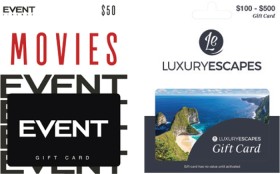 Flybuys-20x-Points-on-Event-Cinemas-and-Luxury-Escapes-Gift-Cards on sale