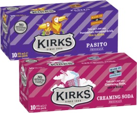 Kirks-Soft-Drink-10x375mL on sale