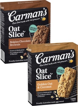 Carmans-Oat-Slice-5-Pack-175g on sale
