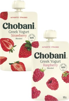 Chobani-Greek-Yogurt-Pouch-140g on sale