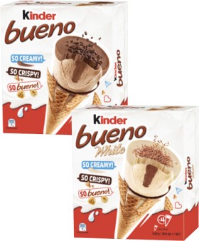 Kinder+Bueno+Frozen+Dessert+Cones+4+Pack+254g