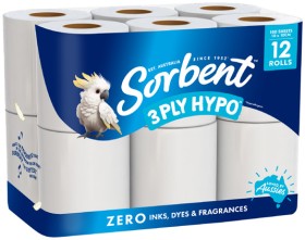 Sorbent-3-Ply-Hypo-Allergenic-Toilet-Tissue-12-Pack on sale