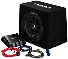 Kicker-12-Subwoofer-in-Custom-Ported-Enclosure-Amp on sale