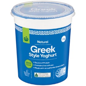 Woolworths+Natural+Greek+Style+Yoghurt+1+kg+%26ndash%3B+From+the+Fridge