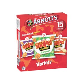 Arnott%26rsquo%3Bs+Shapes+Multipack+Cracker+Biscuits+Variety+375g+Pk+15