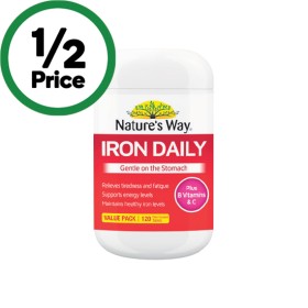 Natures-Way-Iron-Daily-Tablets-Pk-120 on sale