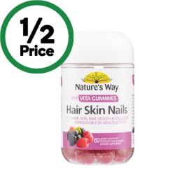 Natures-Way-Adult-Vita-Gummies-Hair-Skin-Nails-Pk-60 on sale