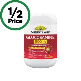 Natures-Way-Glucosamine-1500mg-Tablets-Pk-180 on sale