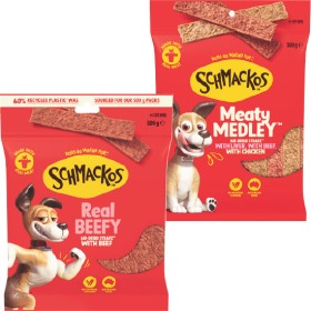 Schmackos-Strapz-Dog-Treats-500g on sale